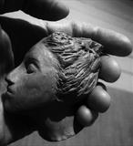 Head by Bridget Rust, Sculpture, Fired Clay